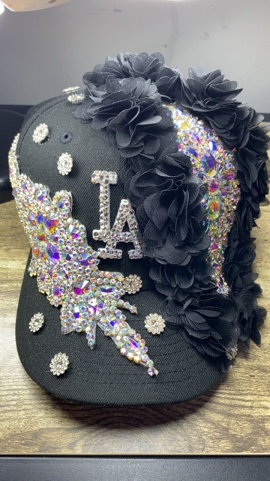 L.A Crystal embellished junk hat