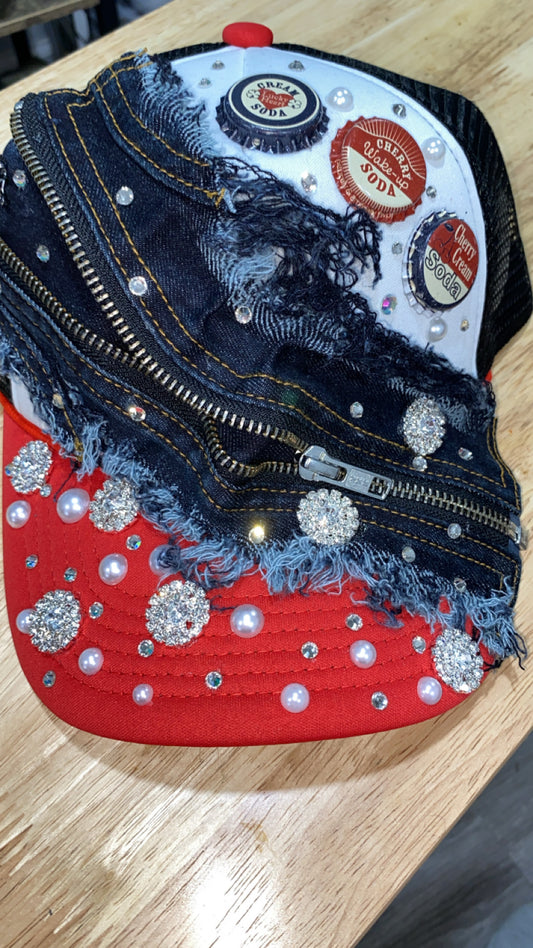 Junk hat with zipper