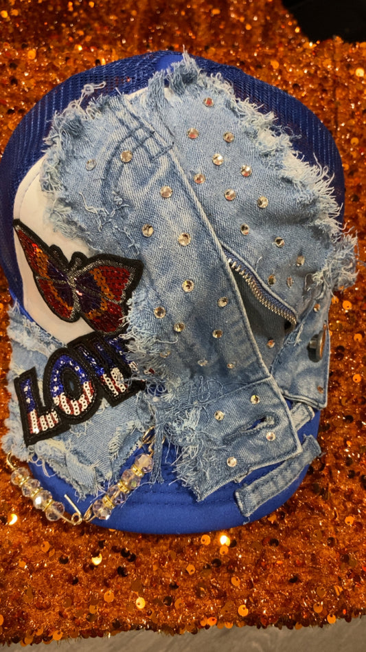 Jean trucker junk hat